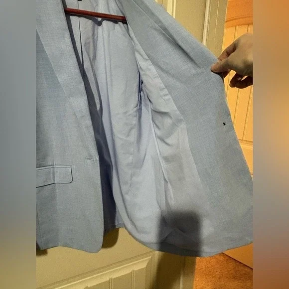 Ann Taylor Blue Single Button Longline Blazer NWOT - Picture 6 of 12